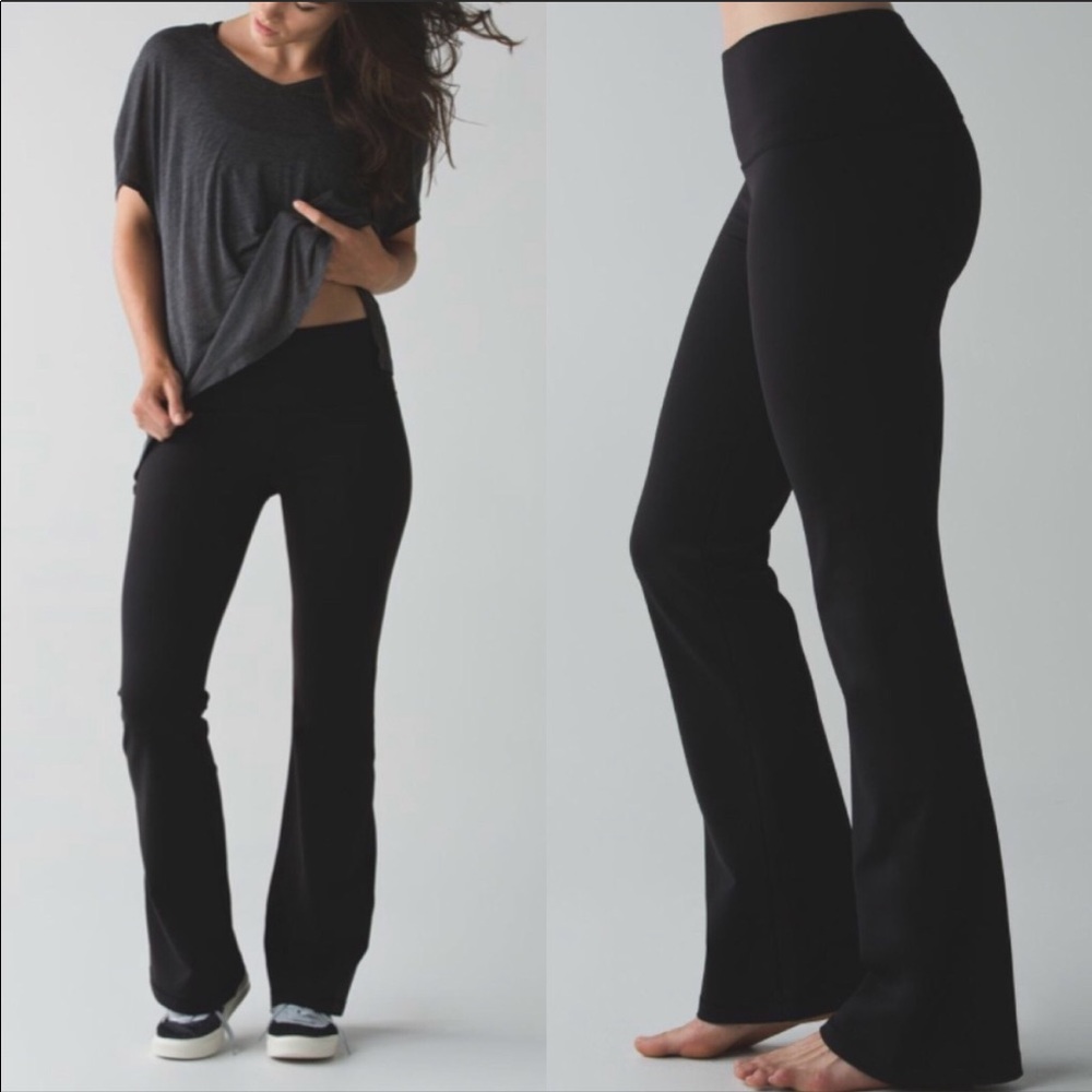 Lululemon High Rise Wide Leg Yoga Flared Leggings